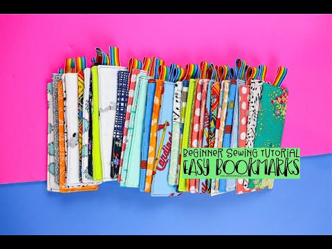 How to Sew Three Easy Bookmarks