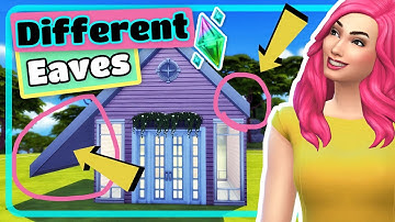 The Sims 4 How to Adjust Eaves on Just One Side of the Roof Tutorial
