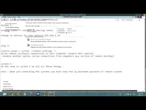 Steps to learn how to configure Remote Desktop Connection in Windows 8 to Windows 7