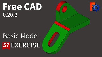 FreeCAD Tutorial for beginners,basic model exercise-57
