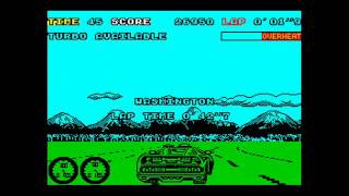 Turbo Out Run ZX Spectrum
Over the next few uploads we (well me presumably) will be looking at some sequels of games Ive previously covered on this channel in what used to be a weekly theme segment but I will instead cover in the next batch of uploads.
First out of the sequel packet is Turbo Out Run, the sequel to the bollocks that was Out Run which despite being one of the greatest games known to mankind it was also one of the worst Spectrum ports known to mankind. Cant really tell if there is much improvement or not, ok theres a turbo button that makes you go faster, ok the music from Dave Uncle Art Lowe (Power Drift, Line of Fire) is very nice (especially the second tune which I like a lot) but technically its still Out Run and there are still better racing games out there on the ZX Spectrum, trust me I uploaded them. Turbo Out Run ZX Spectrum