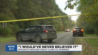 Resident who knows suspect reacts to Clare Co. murders