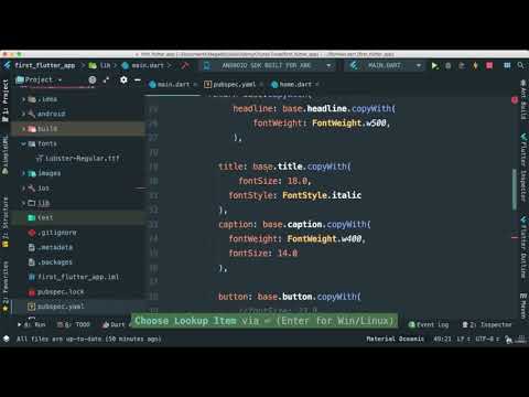 101  Theming   Applying FontFamily to All TextTheme Properties  Themes in Flutter