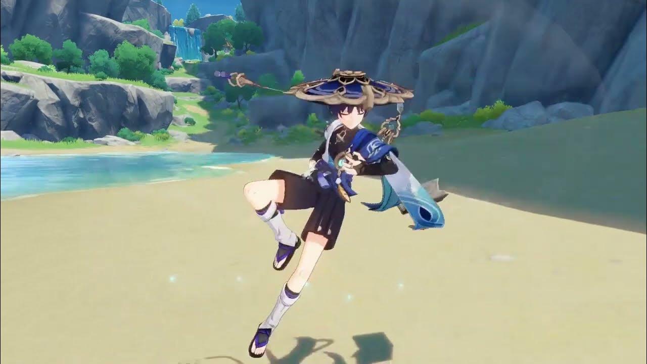 Scaramouche gameplay he floats genshin impact 3 3 youtube