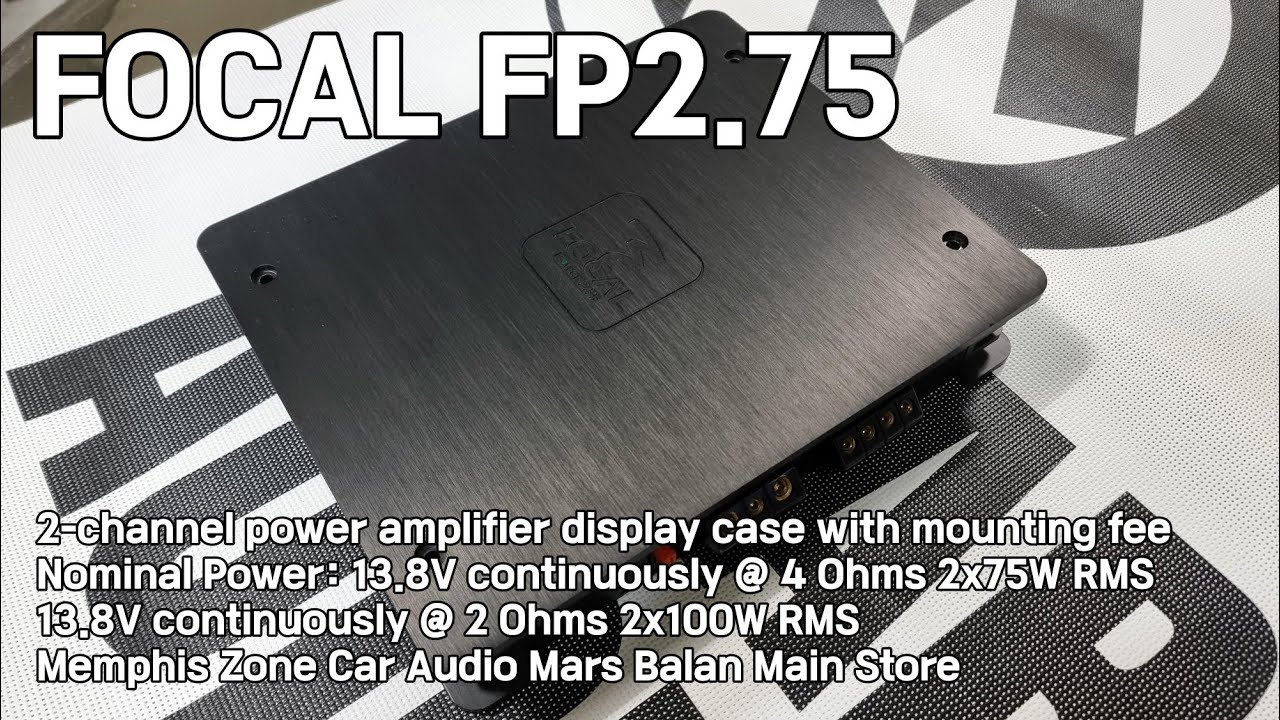 Power Amp] Focal FP2.75 2-Channel Display Model with Installation