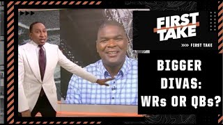 WRs or QBs: Who are the biggest divas in the NFL? First Take debates