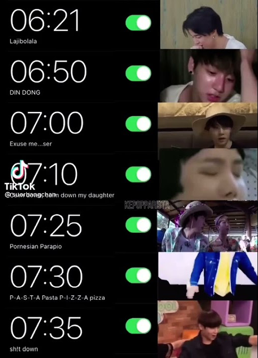 bts funny alarms for Army 🤣🤣🤣