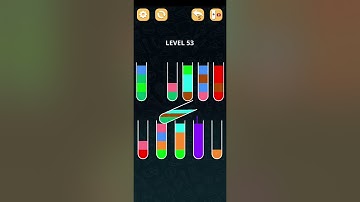 Color Sort Puzzle Level 53 Walkthrough Solution iOS/Android