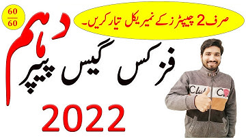 10th Class Physics Guess Paper 2022, Class 10th physics guess paper 2022, physics guess guess 2022