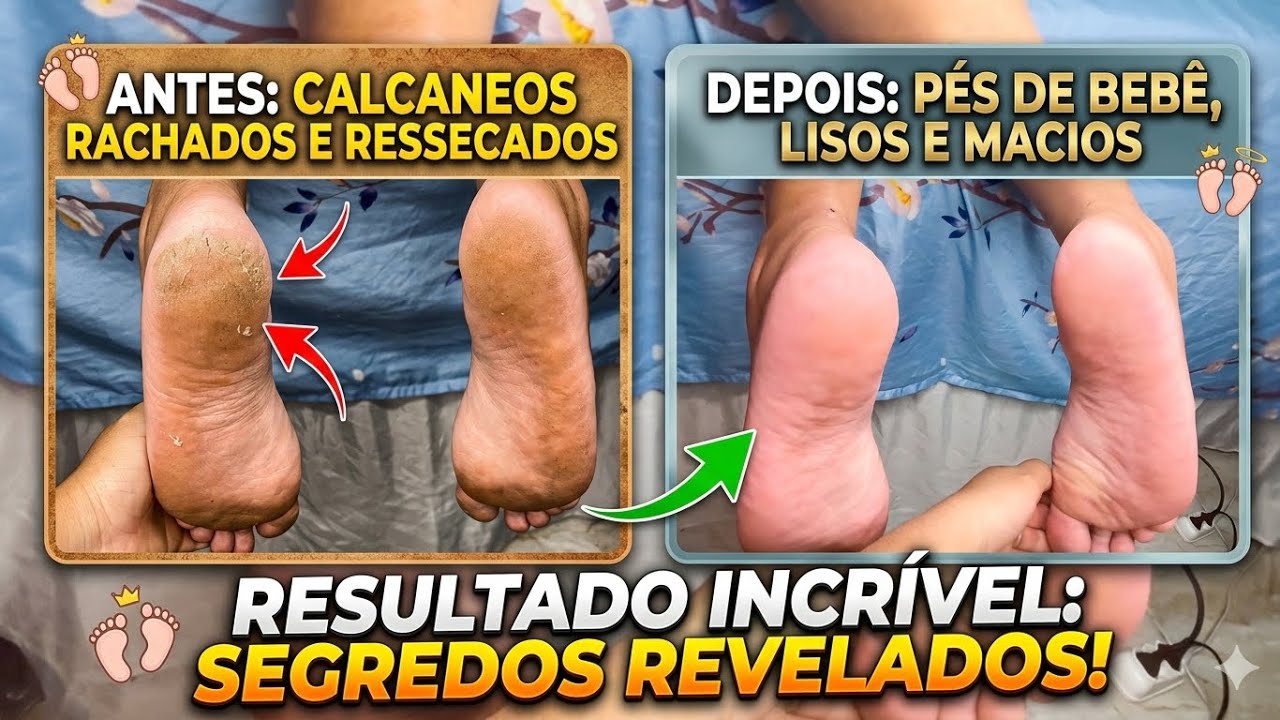 ADEUS RACHADURAS - Como transformar pés ressecados em pés de seda (Passo a Passo) 