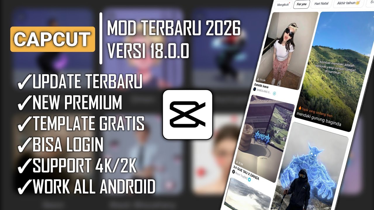 NEW UPDATE!! CAPCUT MOD PRO APK TERBARU 2026 | VERSI 18.0.0 | DOWNLOAD NO PASSWORD