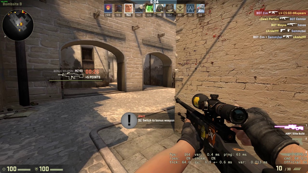 CS:GO GTX 1050Ti|i3-6100|8GB ram 1080p HD