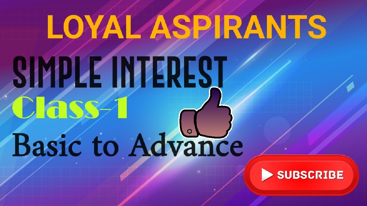 Different types of questions of Simple Interest.