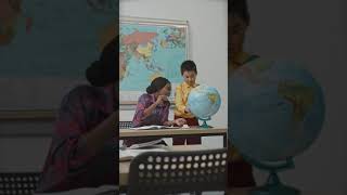 #Teacher and #Student looking at the Globe