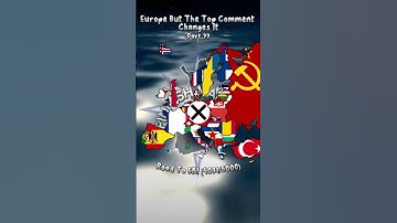 Europe But The Top Comment Changes It #map #mapping #viral #video #shorts #short #shortvideo #fyp