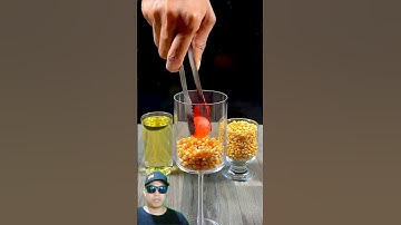 Making Popcorn with a 1000°C Fireball! #asmr #experiment #satisfying #popcorn #scientific