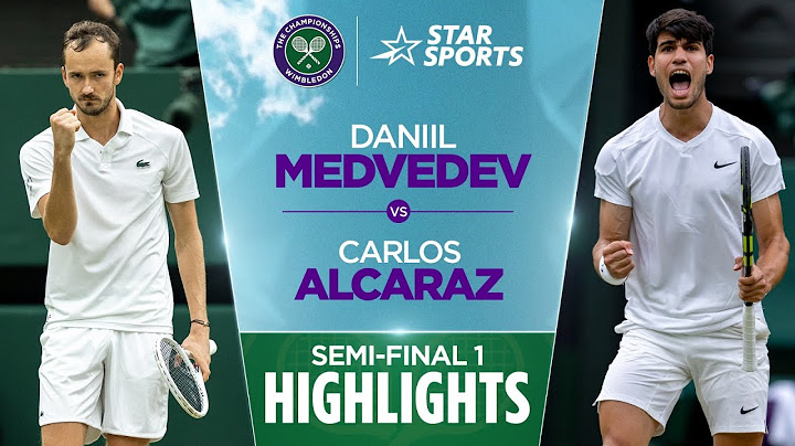 Carlos Alcaraz v Daniil Medvedev | Semi-final 1 Highlights | #WimbledonOnStar