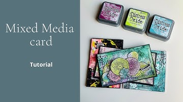 Mixed media Card tutorial