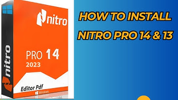How to Install Nitro Pro 13 & 14 in all windows