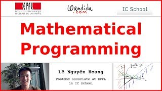 Mathematical Programming | Lê Nguyên Hoang