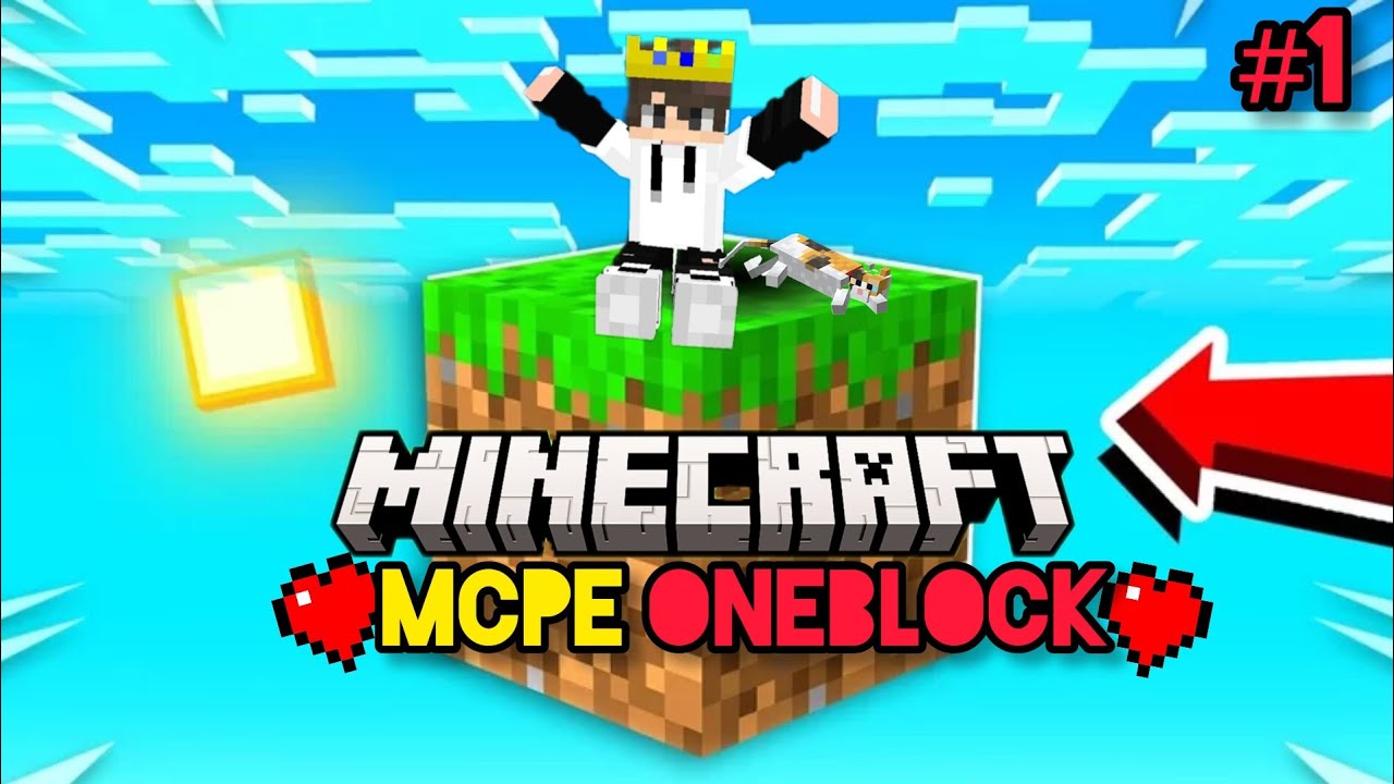Minecraft pe one block survival series🔥|Minecraft pe - YouTube
