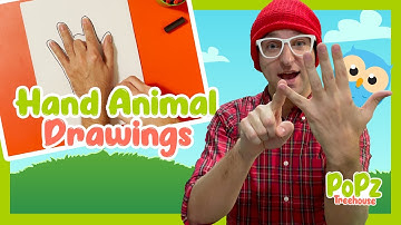 Super Simple DIY Hand Tracing Animals