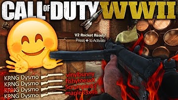 he was 1 SHOT and got a FAST V2 ROCKET NUKE! (COD WW2 FAST NUKE)