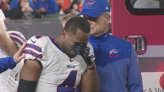Damar Hamlin improving after collapsing, going into cardiac arrest