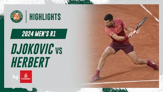 Djokovic vs Herbert Round 1 Highlights | RolandGarros 2024