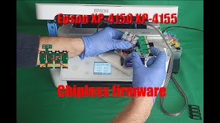 How to make your Epson XP-4150 XP-4155 accepting any cartridge even without chip. Chipless Firmware