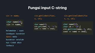 PERTEMUAN 4 PEMROGRAMAN TERSTRUKTUR | C-STRING