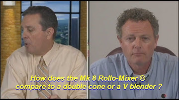 Dry Blending Comparison - Mk 8 Rollo-Mixer ® vs. Cone & V Blenders