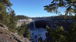 Wells Gray Provincial Park. British Columbia. Canada. Tallest waterfalls, Canadian winter