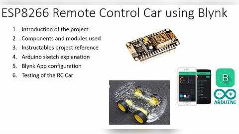ESP8266 Remote Control Car using Blynk App