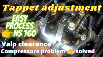 🙋tappet setting🔧Valp clearance/tappet adjustment on ns160 AP gahr pa hi thik kar sakhte ho easy hain