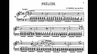 Alfred Cortot plays Chopin's prelude Op 28 no.4 in E minor "suffocation" [Audio + Score] screenshot 4
