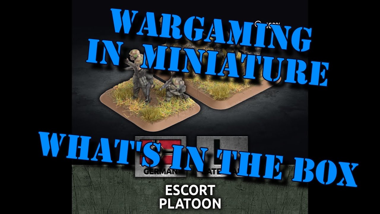 Wargaming in Miniature ☺ What's in the Box ☺  FoW 15mm WW2 German Escort Platoon STG44