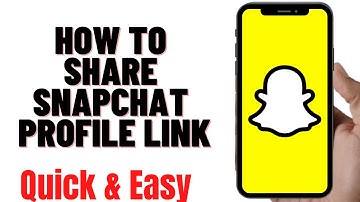 HOW TO SHARE SNAPCHAT PROFILE LINK 2024