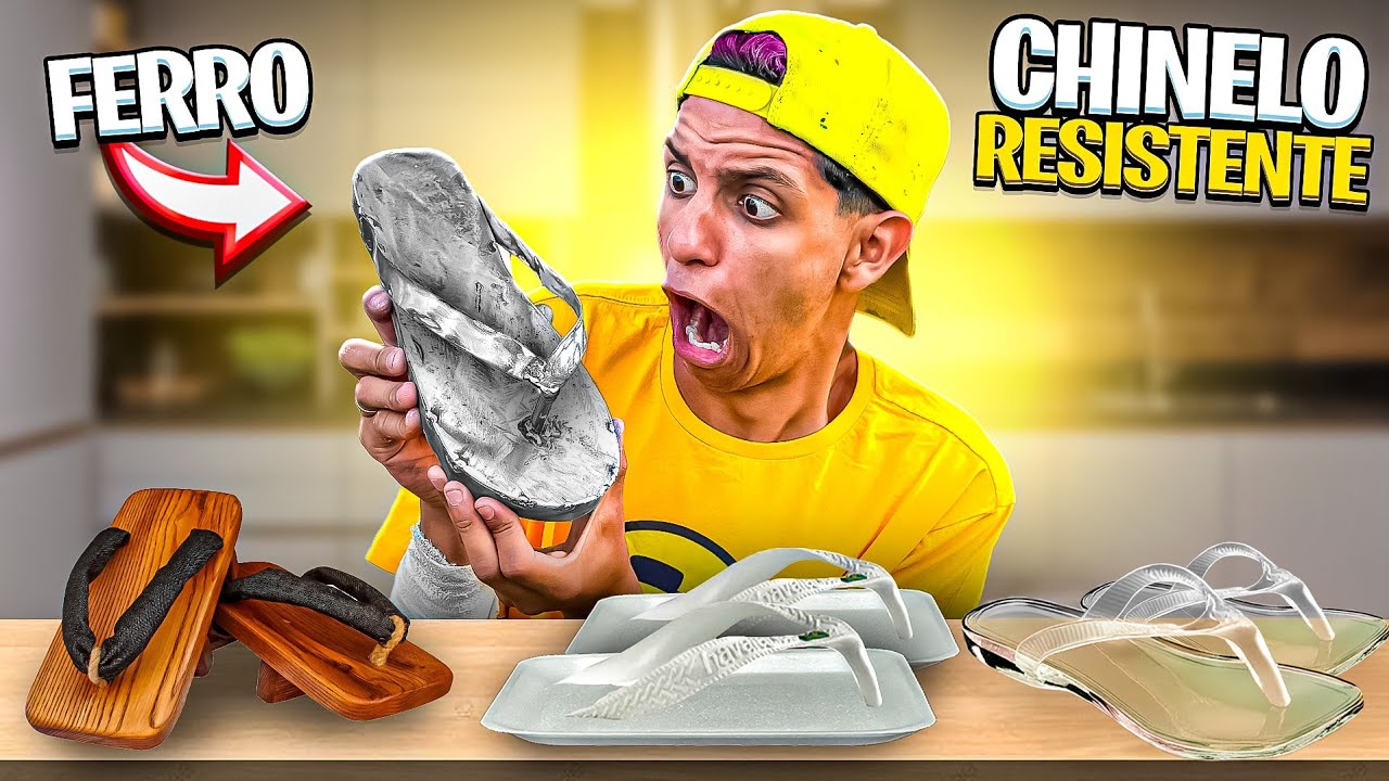 MEU PÉ VS CHINELOS INDESTRUTÍVEIS *Resisti ?