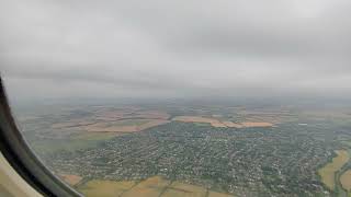 Take off from Newcastle Airport UK