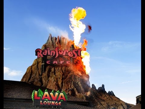 What is the Rainforest Cafe volcano?