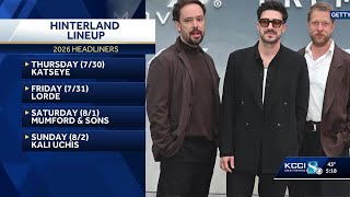 Hinterland announces expanded 2026 lineup, featuring Lorde, Mumford & Sons