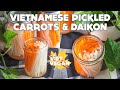 Vietnamese Pickled Carrots and Daikon - Đồ chua