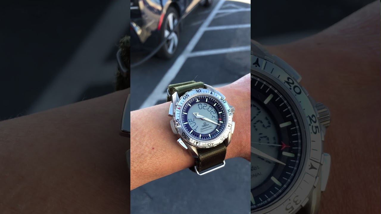 Omega Speedmaster X-33 on green NATO