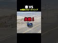 車 VS80個のスピードバンプ