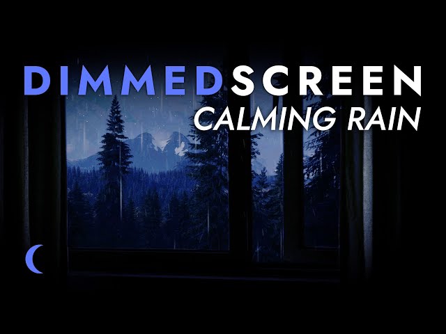 Calming Rain Sounds for Sleeping with Open Window - Dimmed Screen | Relaxing Rain for Deep Sleep class=