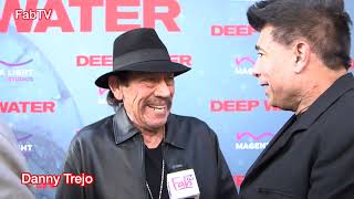 Danny Trejo is totally afraid of SHARKS!  Deep Water 🦈