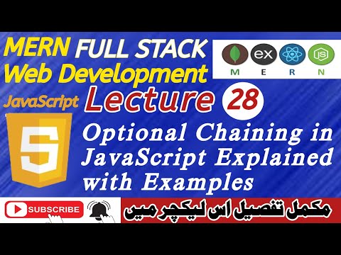 Lecture 28: Optional Chaining in JavaScript Explained with Real Examples | Beginner-Friendly Guide