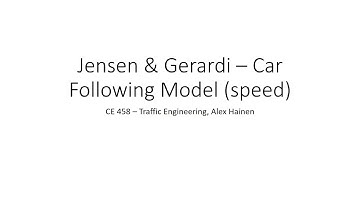 Car Following Model - Speed