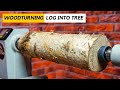 Woodturning Log into a Tree